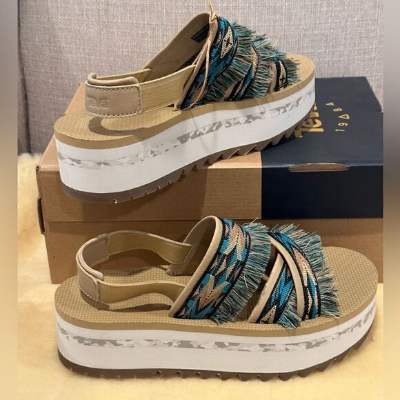 Teva platform sling back sandal💥size 7, size 8, size 9 new - Picture 8 of 15